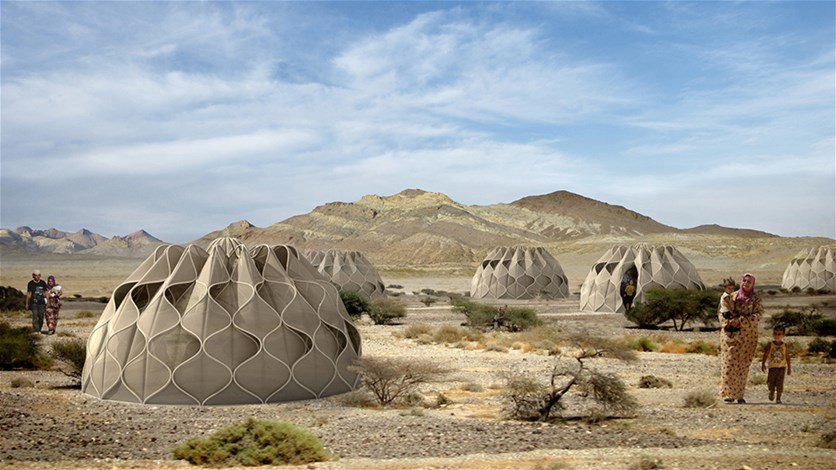 مهندسة أردنية تصمم خيما للاجئين تجمع