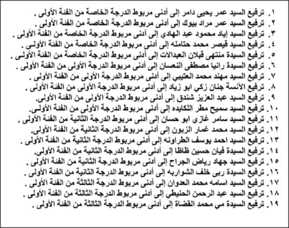 ترفيعات في الديوان الملكي