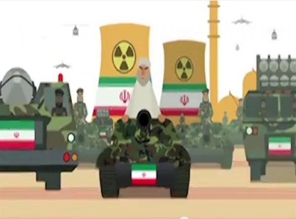 بالفيديو.. فيلم إسرائيلي يشبه إيران بالدولة