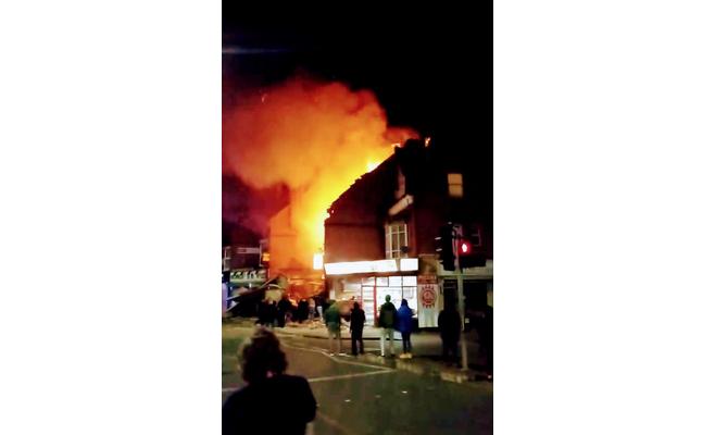 انفجارضخم في مدينة ليستر البريطانية
