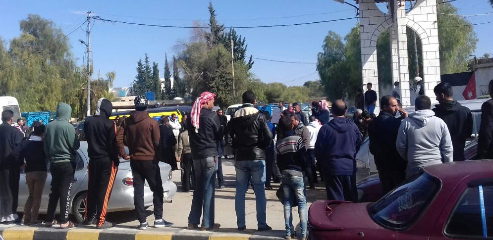 ذيبان تخرج بمسيرة شعبية نصرة لحلب