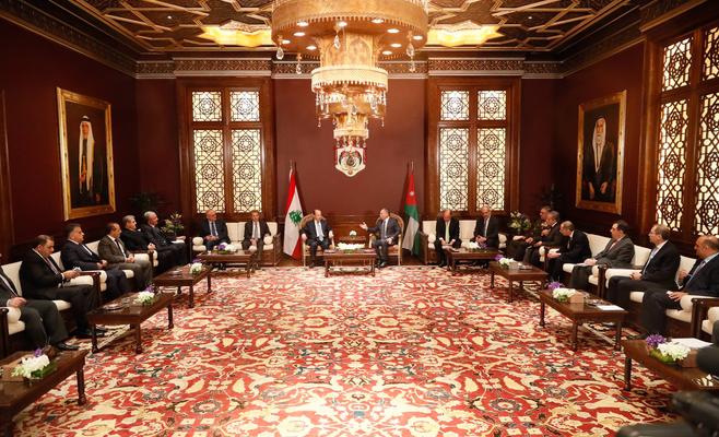 الملك: الأردن يتحدث باسم لبنان كما