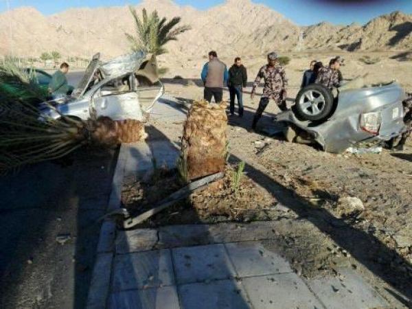 وفاة سائق مركبة انشطرت نصفين بعد