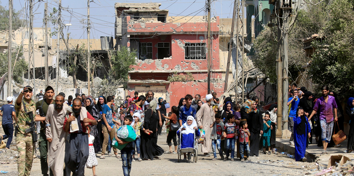 نازحون من غرب الموصل (يولدون من