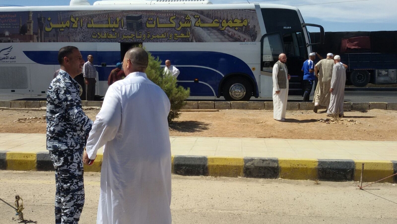 الدوريات الخارجية تستقبل الحجاج عبر محطة