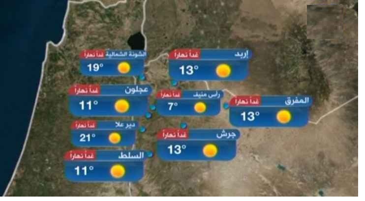 طقس بارد نسبيا في عموم مناطق
