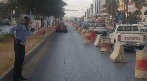 اغلاقات جزئية ما بين الدوار السابع