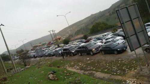 منع الشاحنات الكبيرة من عبور تحويلة