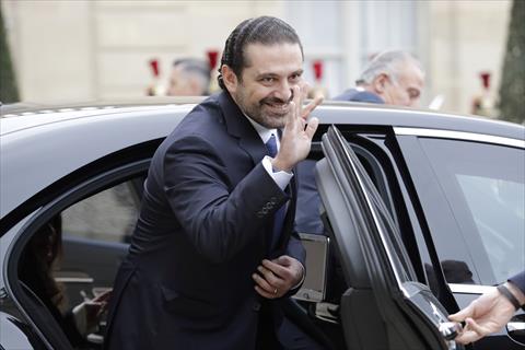 الحريري غادر قصر الاليزيه بسيارة مصفحة
