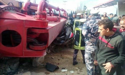 بالصور .. وفاة شخص بحادث انقلاب