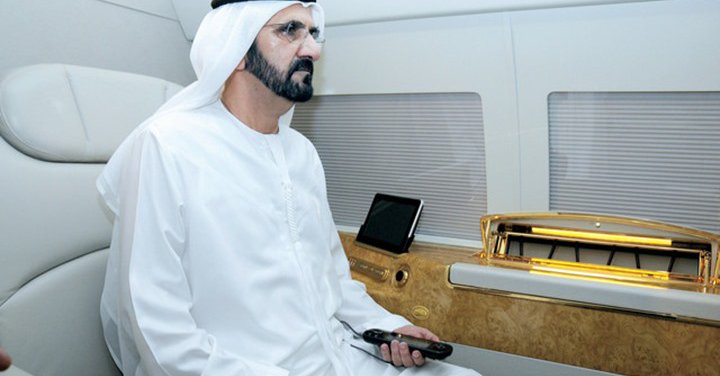 منع طائرة محمد بن راشد من