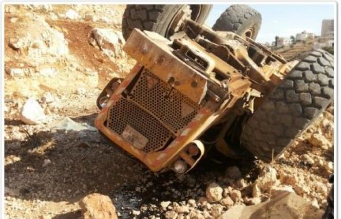 وفاة وإصابة بتدهور جرافة في ضاحية