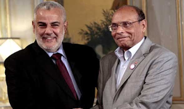 بن كيران يستقبل رئيس تونس السابق