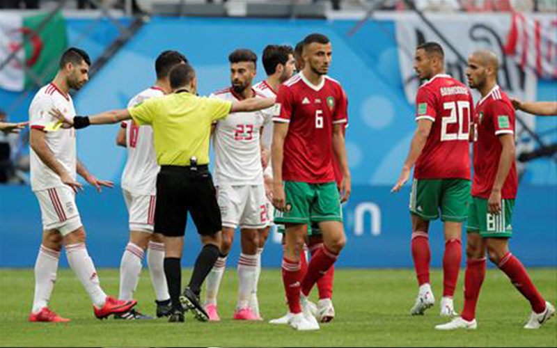 ايران تفوز على المغرب في خسارة