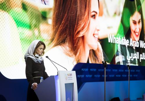 الملكة رانيا العبدالله تشارك بمنتدى مسك