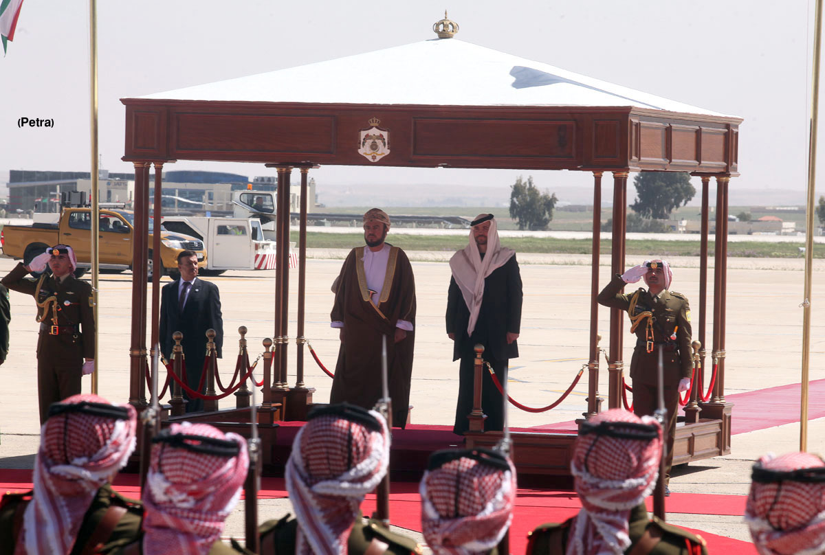سمو الامير هاشم بن الحسين يستقبل