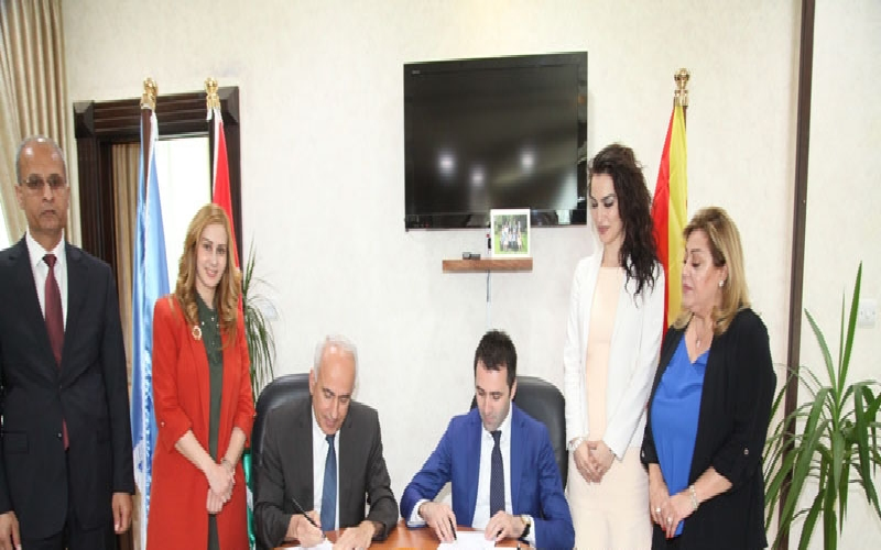 وقعت جامعة الاسراء أمس اتفاقية تعاون