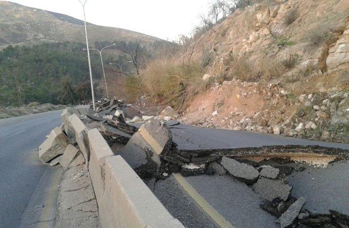 مدير اشغال جرش:استئناف السير على طريق