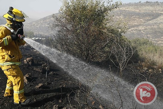 حرائق جديدة في مستوطنة عنتوت والخضيرة