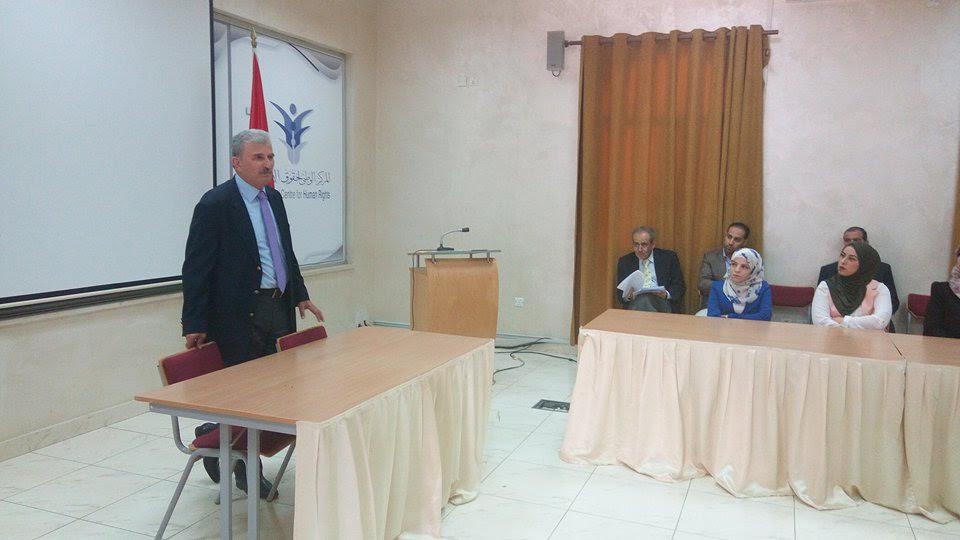 بريزات يحاضر في طلبة المعهد القضائي