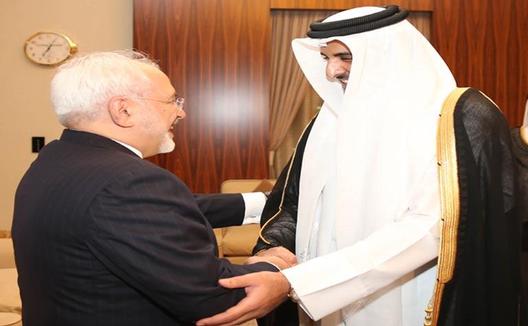 ظريف يطلع أمير قطر على نتائج