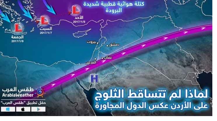 لماذا لم تتساقط الثلوج في الأردن