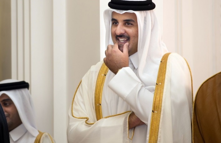 أمير قطر يلتقي ناصر جودة في