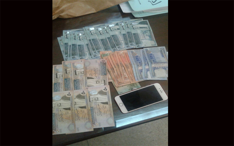القبض على سالب 3450 دينار ا