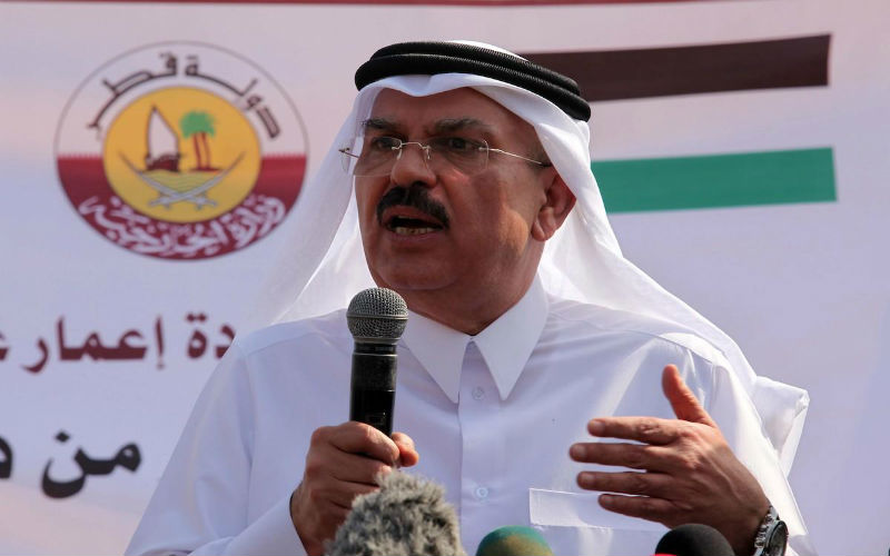 السفير القطري محمد العمادي يعلن عن