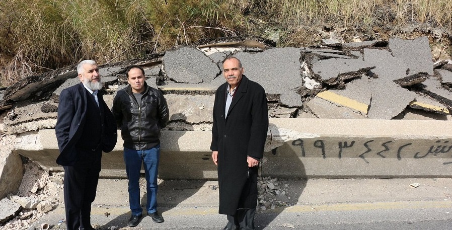 إعادة فتح طريق اربد عمان الرئيسي
