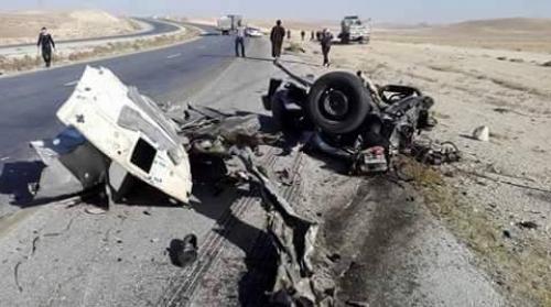 وفاة بحادث مروع على الطريق الصحراوي
