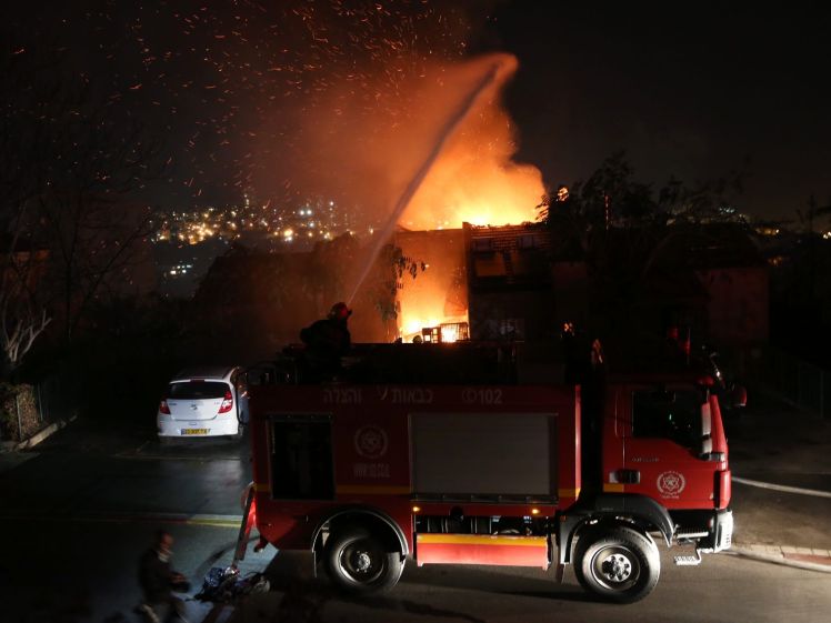 احتراق منزل في الصريح ادى الى