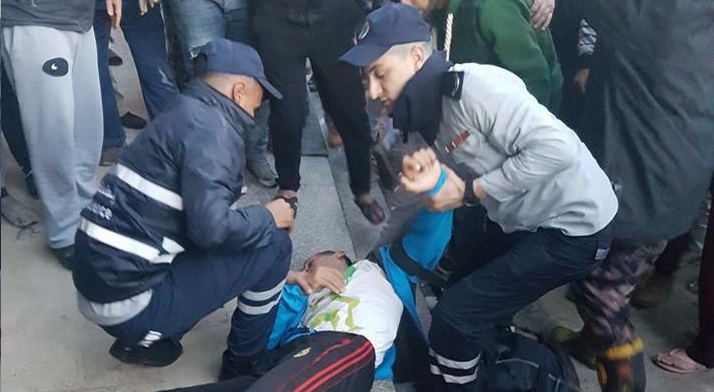 اصابة بانفجار اسطوانة غاز داخل نادي