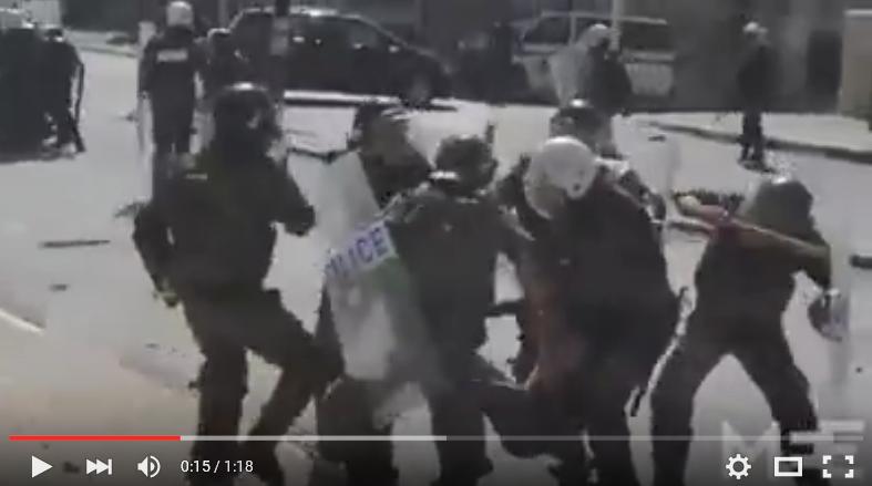 بالفيديو .. أمن السلطة يعتدي على
