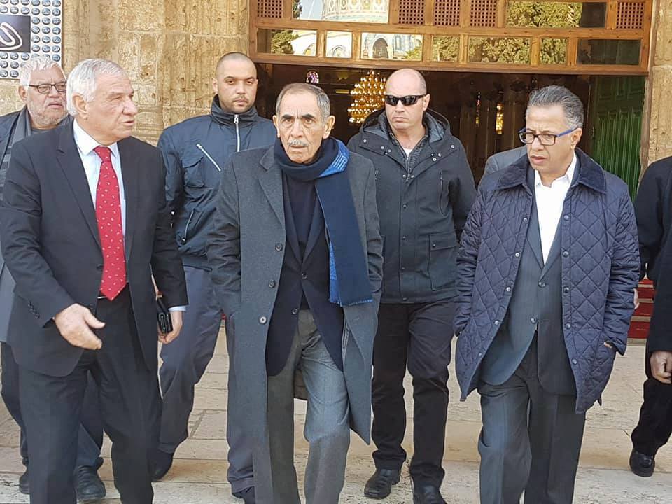 وزير الداخلية يزور الأقصى