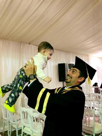 عبد الله كفاوين.. مبارك درجة الماجستير