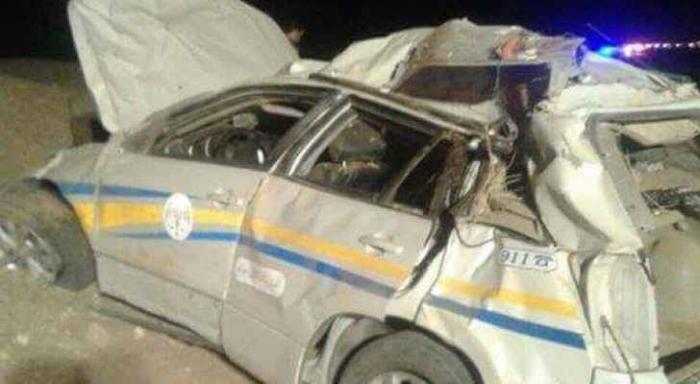 اصابة رجلي أمن بحادث تدهور في