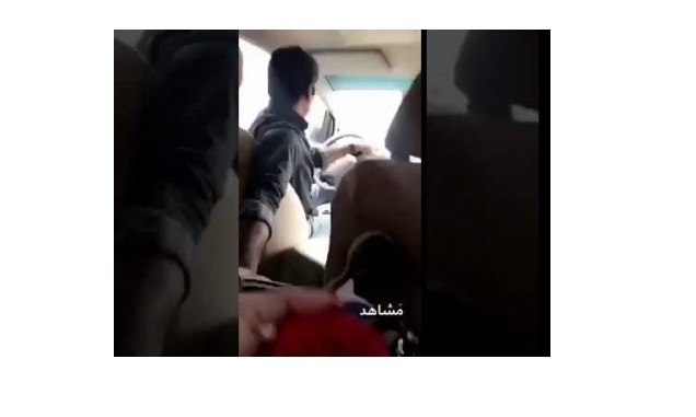 فتاة توثق تحرش سائق بها ..