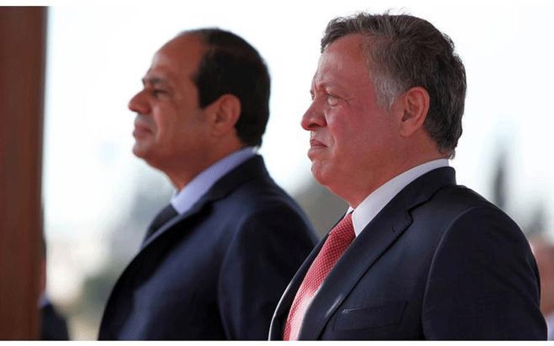 الملك يتلقى اتصالا هاتفيا من السيسي