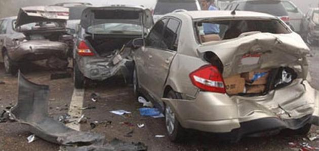 104 وفيات بحوادث السير خلال ثلاثة