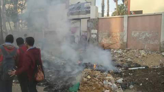 حريق في مدرسة معان للبنات