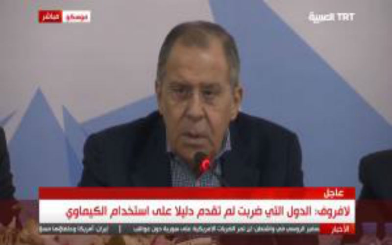 لافروف: طالبنا بإطلاعنا على أدلة امتلاك