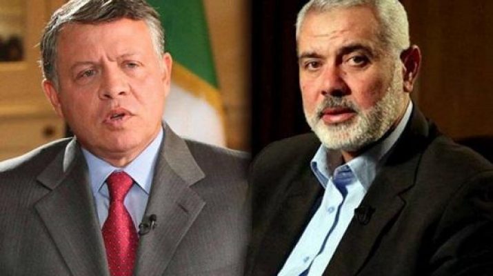 حماس تعلق على اتصال هنية بجلالة