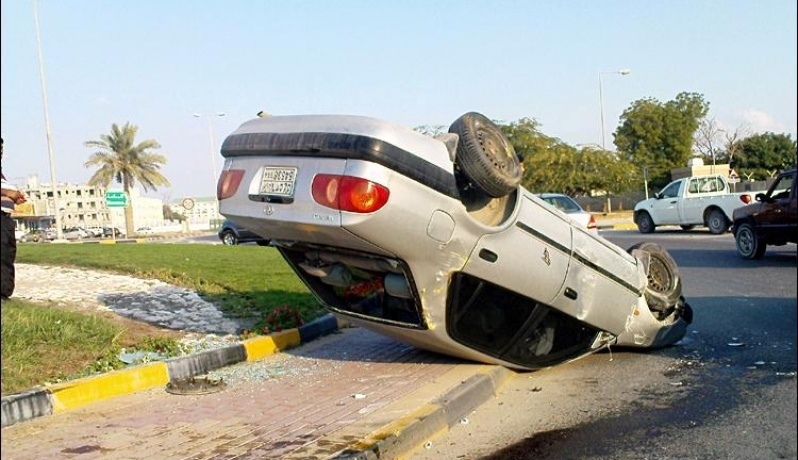 (8) إصابات أثر تدهور مركبة على