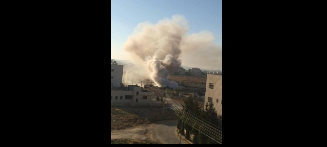 حريق كبير بمستودعات الاتصالات الاردنية في