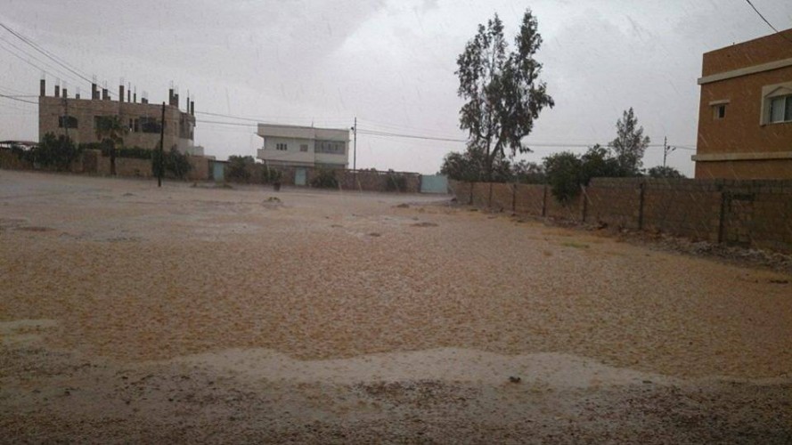 امطار غزيرة في البادية الشمالية