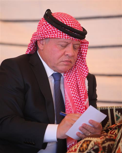 الملك في عجلون اليوم
