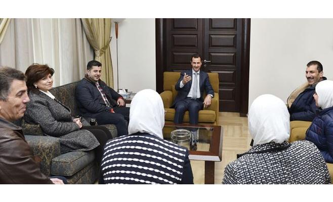 الأسد يظهر في أول اجتماع بعد