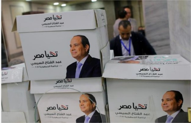 السيسي وحيدا بانتخابات الرئاسة المصرية