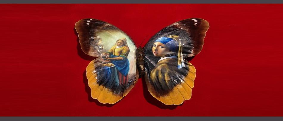يرسم على أجنحة الفراشات أشهر وأصعب